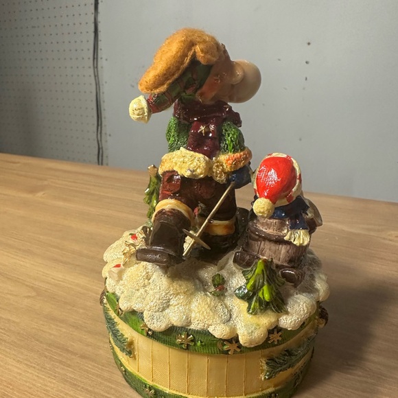 Christmas winter reindeer snowman and Christmas tree decor piece - Picture 2 of 5